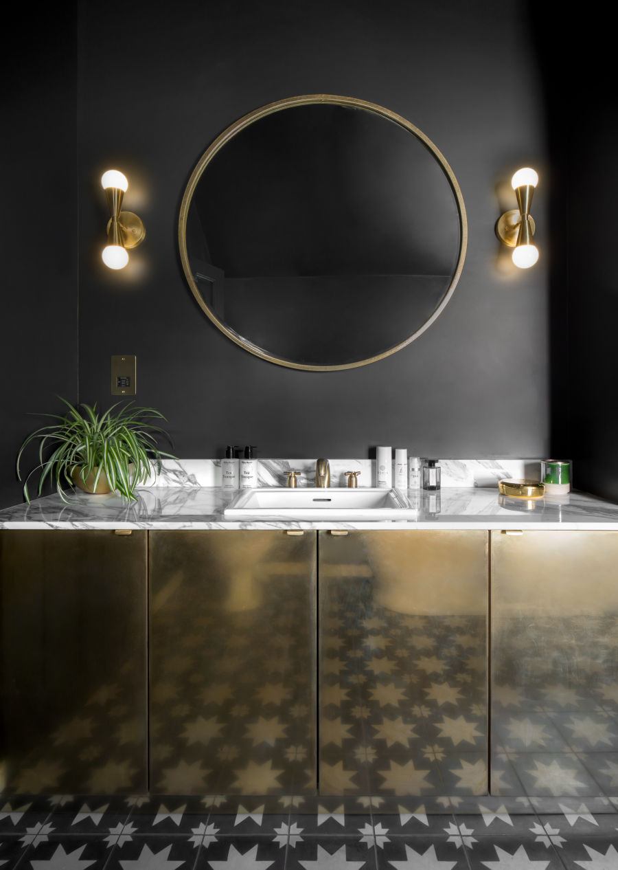 Gold bathroom