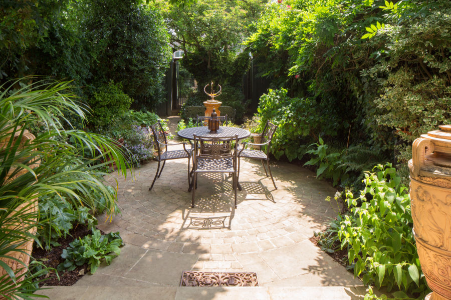 south-facing garden